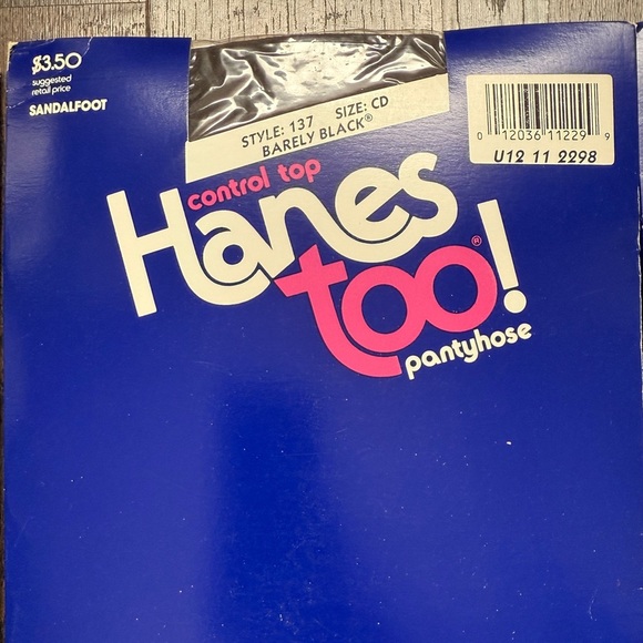 Vintage deadstock! Hanes Too! Pantyhose 3 pairs - Picture 2 of 4